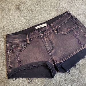 Bullhead black cut-off shorts